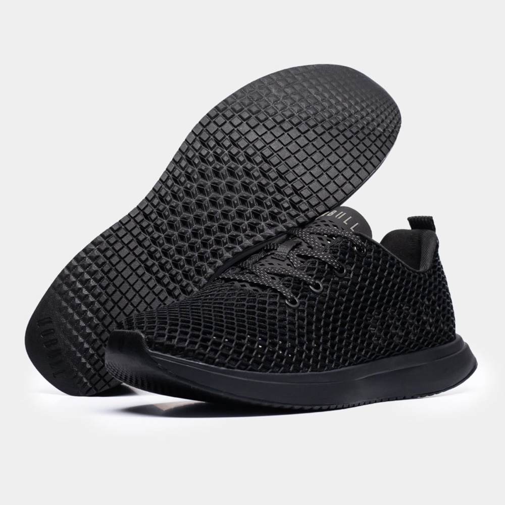 NOBULL WOMEN'S 7.5 MESH RUNNER BLACK GOOD/EXCELLENT USED CONDITION